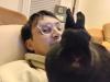 Jack and one of his rabbits, Anton